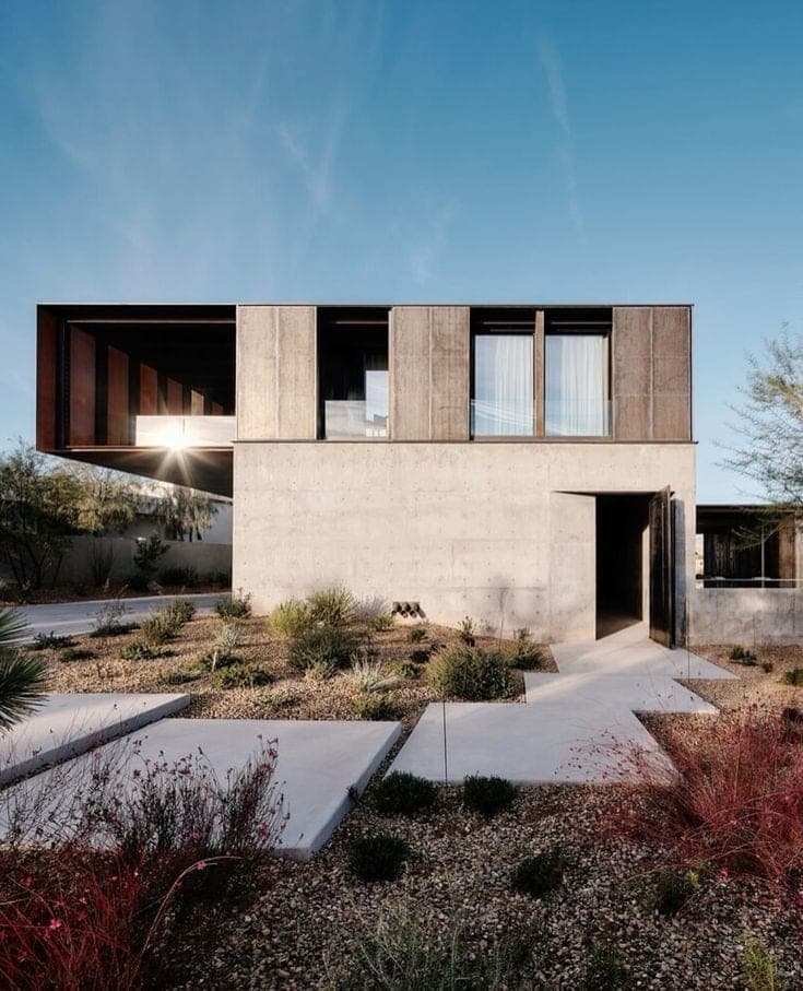 Maison contemporaine en béton